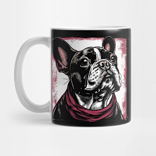 Retro Art French Bulldog Dog Lover Mug